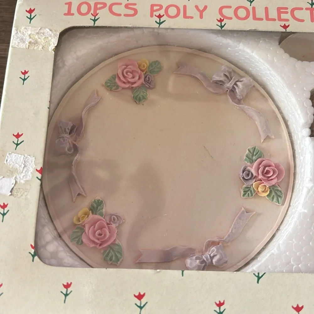 Collectible Teddy Bear Tea Set - Pink and Cream